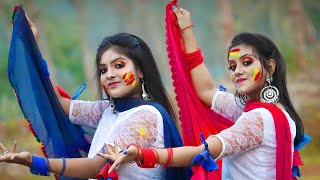 Dhim Tana Cover Dance  Mone Rong Legeche Basanta Eseche Dance Performance  Folk Creation [upl. by Assina]