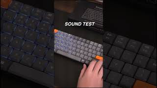 Keychron K3 Max  Sound Test [upl. by Fatimah223]