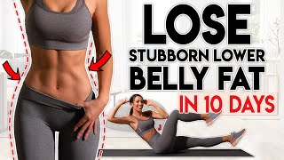 LOSE BELLY FAT in 10 Days lower belly  8 minute Home Workout [upl. by Uzial]