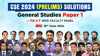 UPSC Prelims 2024 GS Paper 1 LIVE Discussion  NEXT IAS [upl. by Ailema228]