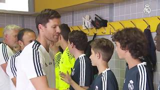 Xabi Alonsos first day as the coach of Real Madrid Infantil A [upl. by Anirod]