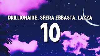 Drillionaire Sfera Ebbasta Lazza  10 TestoLyrics [upl. by Tella]