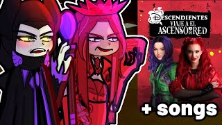 Descendants Parents reacts to their kids  SONGS 🃁❤️Gacha2 Disney  Descendants 4 Rise Of Red [upl. by Pasol]