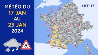 Météo du Mercredi 17 au Mardi 23 Janvier 2024 [upl. by Xenos]