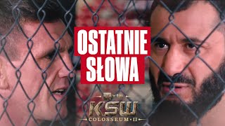 Mamed Khalidov vs Scott Askham  Ostatnie słowa przed XTB KSW Colosseum 2 [upl. by Yorker330]