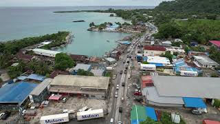 Drone Aerial video taken during the State Viewing of FSM 2nd President in Weno Chuuk State FSM [upl. by Alberic]