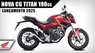 NOVA HONDA CG TITAN 190cc 2025 [upl. by Analra828]