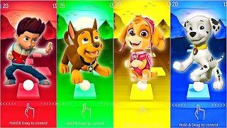 PAW Patrol  Ryder vs Chase vs Skye vs Marshall 🎶 Tiles Hop EDM Rush 0022 [upl. by Akimyt]