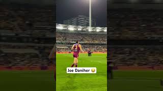 Joe Daniher Walks Past His 200th Game Banner [upl. by Atile57]