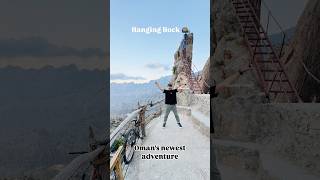 Hanging Rock — Oman newest Adventure oman experienceoman visitoman dubai kashifadeel [upl. by Yort]