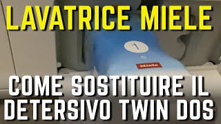 LAVATRICE MIELE come sostituire il detersivo TWIN DOS quando è finito [upl. by Akirre144]