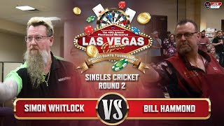 Simon Whitlock vs Bill Hammond  Singles Cricket Round 2  Las Vegas Open [upl. by Nesbitt]