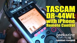 TASCAMs DR44WL with iPhone Remote [upl. by Alracal]