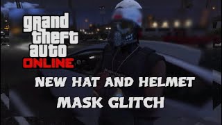 GTA 5 ONLINE NEW HAT AND HELMET MASK GLITCH [upl. by Sakul]