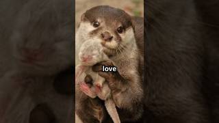 OTTERS playing in the water 🦦 facts ai seaotter animals cute [upl. by Chretien]