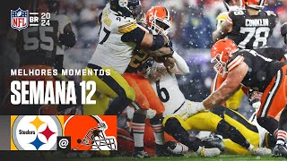 Pittsburgh STEELERS vs Cleveland BROWNS  Melhores Momentos  NFL 2024 [upl. by Tema128]