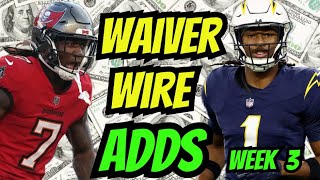 WEEK 3 Waiver Wire Adds  Fantasy Football 2024 [upl. by Kant]