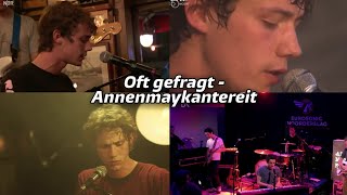 Oft gefragt Live Mix  Annenmaykantereit Lyrics  SUB español [upl. by Covell]