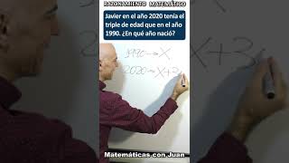 🧐PROBLEMA DE EDADES Razonamiento matemático [upl. by Ob]