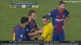 Rakitic pushes the referee ▶ FC BARCELONA VS REAL MADRID 32 [upl. by Willcox]