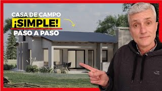 🏡 Casas de Campo Modernas👌 Casa Campestre  Diseño Sencillo  Pocos M2 [upl. by Arenat644]