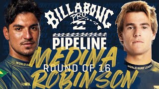 Gabriel Medina vs Jack Robinson  Billabong Pro Pipeline 2023  Round of 16 Heat Replay [upl. by Arutek]