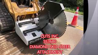 36quot SKID STEER CONCRETE SAWING ATTACHMENT [upl. by Kaufmann]