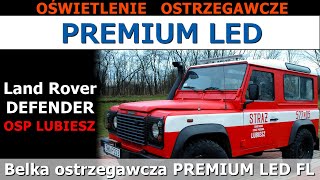 Belka ostrzegawcza PREMIUM LED FL 110cm STRAŻ Land Rover Defender OSP LUBIESZ prezentacja działania [upl. by Sherwynd]