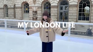 TikTok award nomination somerset house ice skating new nails and MampS snacks  My London Life [upl. by Essined747]