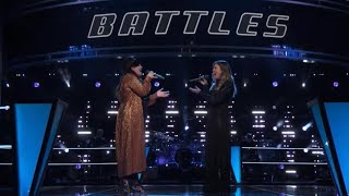 maelyn jarmon and savannah brister  when we were young by adele  the voice battle rounds [upl. by Nabetse]