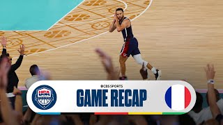 Team USA Basketball DEFEATS France WINS GOLD MEDAL at Paris Olympics I CBS Sports [upl. by Anawek91]