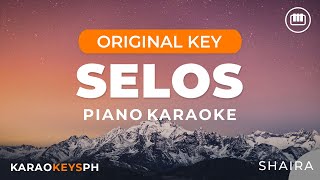 Selos  Shaira Short Piano Karaoke [upl. by Soalokin]