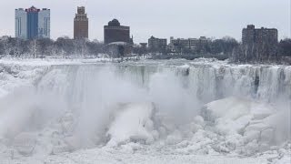 Cataratas del Niágara congeladas por ola de frío [upl. by Race]