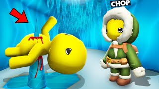 WOBBLY LIFE CHOP WENT TO ADVENTURE IN A SNOW CAVE [upl. by Neelav]