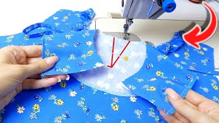 A quick sewing technique that allows you to sew a neckline in 15 minutes [upl. by Darraj]