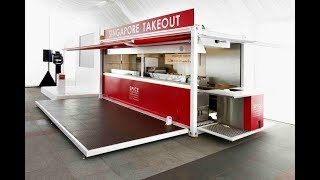 mobile modular 20ft shipping container coffee shop bar [upl. by Nauhs]