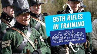 95th Rifles 2nd Bn Napoleonic Reenactors Training at Chiltern Open Air Museum [upl. by O'Rourke389]