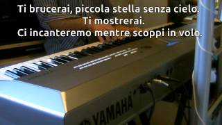 Ligabue  Piccola Stella Senza Cielo KARAOKE PIANO [upl. by Tolliver]