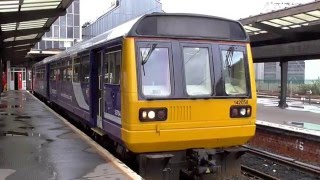 Northern Rail Class 142 Departing Preston 151215 [upl. by Annawad834]