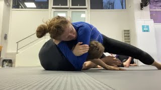 Darce Front Headlock Attack from Top Half Guard Technique Drilling and Troubleshooting [upl. by Eelyam]