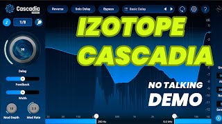 Izotope Cascadia Delay  DEMO No Talking [upl. by Gaylord]