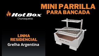 Churrasqueira Mini Parrilla para Bancada Grelha Argentina 47x37 cm [upl. by Nyladnewg]