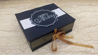 How To Make Hamper Box At Home  Handmade Birthday Gift Ideas  Gift Box Tutorial [upl. by Best]