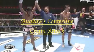 Buakaw vs Nieky Holzken The Muay Thai Centerline Chain  Lawrence Kenshin [upl. by Yantruoc]