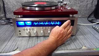 DEMO of VINTAGE MINTY MARANTZ 2270 STEREOPHONIC RECEIVER with BLUE LEDs FOR SALE [upl. by Eisso]