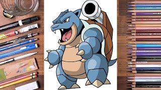 How to Draw Blastoise  Pokemon [upl. by Colver883]