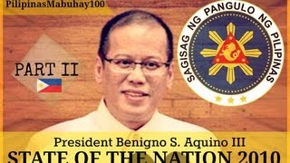 SONA 2010  First State of the Nation Address of President Benigno Aquino III  July 26 2010 25 [upl. by Artie343]