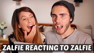 ZALFIE REACTING TO ZALFIE [upl. by Eittam122]