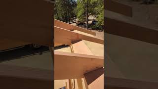 Cutting Common Rafters Cut and Stack Roof Tail Seat Birds Mouth Cut construction framing [upl. by Ytsihc769]