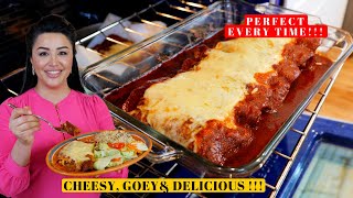 The Best Mexican Chicken ENCHILADAS Adobadas Rojas Dinner Recipe [upl. by Anear341]